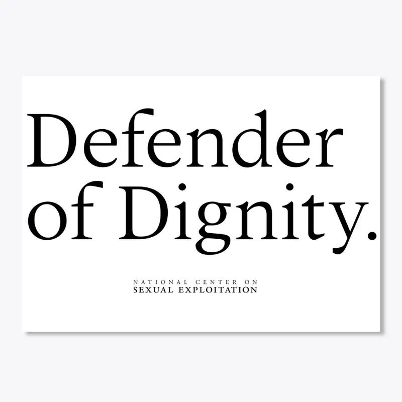 Dignity Defender - White/Black