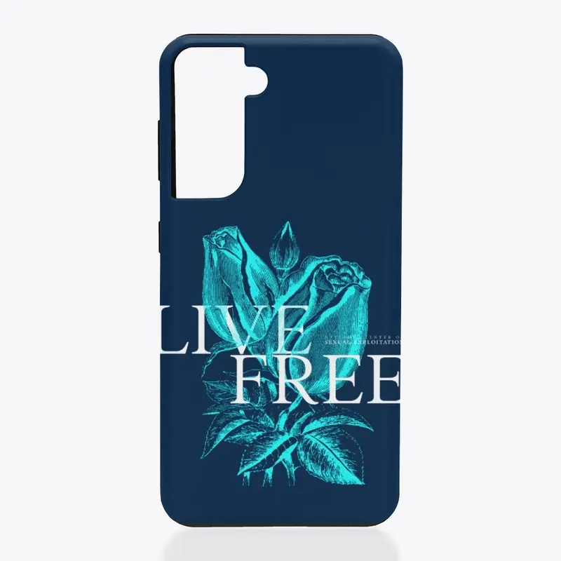 Live Free - Navy/White